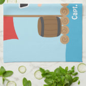 Ocean Raft Boyかわいい海賊大尉 キッチンタオル (折り畳み)