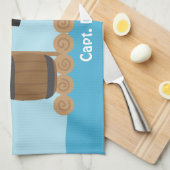 Ocean Raft Boyかわいい海賊大尉 キッチンタオル (四つ折り)