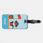 Ocean Raft For Boysかわいい海賊大尉 ラゲッジタグ (裏面横)