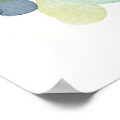 Ocean Reflects Watercolor Artist Painting Print ポスター (角)