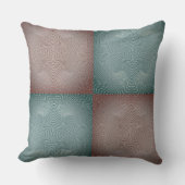 Ocean Rhythms Earth Tones クッション (正面)