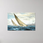 Ocean Sailing Painting キャンバスプリント (正面)