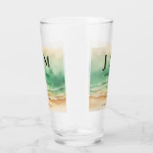 Ocean Sand Beach Wedding Party Season Summer タンブラーグラス (右)