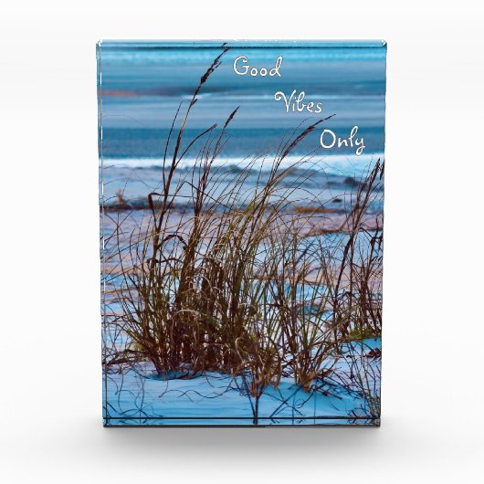 Ocean Sand Dunes Glass フォトブロック (正面)