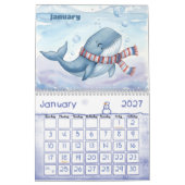 Ocean Sea Life Personalized Kids Calendar 2026 カレンダー (1月 2027)