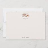 Ocean Seashells Beach Boho Coastal Bridal Shower サンキューカード (正面)