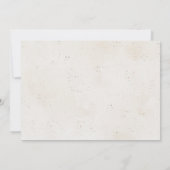 Ocean Seashells Beach Boho Coastal Bridal Shower サンキューカード (裏面)