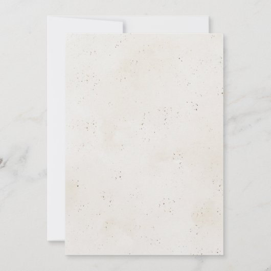 Ocean Seashells Beach Couples Wedding Shower 招待状 (裏面)