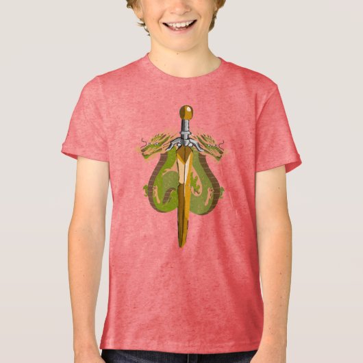 Ocean Serpent Dragon Blade トライブレンドＴシャツ (正面)