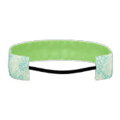 Ocean Shells Sea Waves Abstract Vintage Pattern アスレチックヘッドバンド (裏面)