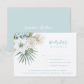 Ocean Shore | Beach | Kindly Reply | Meal Options  出欠カード (正面/裏面)