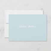 Ocean Shore | Beach | Kindly Reply | Meal Options  出欠カード (裏面)