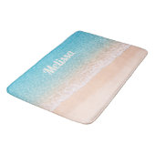 Ocean Shoreline Custom Name バスマット (アングル)