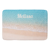 Ocean Shoreline Custom Name バスマット (正面)