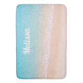 Ocean Shoreline Custom Name バスマット (正面縦)