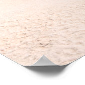 Ocean Shoreline Custom Name ポスター (角)