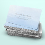 Ocean Sky Blue Ombre Beauty or Professional 名刺<br><div class="desc">Ocean Sky Blue Ombre Beauty or Professional Business Card
Design courtesy of www.createthecut.com
Suitable for all professions</div>