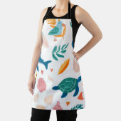 Ocean Soul All-Over Print Apron Gift エプロン (インサイチュ)