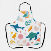 Ocean Soul All-Over Print Apron Gift エプロン (正面)