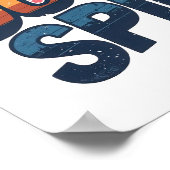 "Ocean Spirit" Retro Summer Graphic ポスター (角)