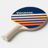 Ocean Sun Fall Angled Striping with Name 卓球ラケット (正面アングル)