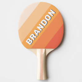Ocean Sun Fall Bold Stripes with Name 卓球ラケット