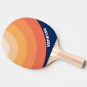 Ocean Sun Fall Circle Stripe with Name 卓球ラケット (横)