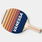 Ocean Sun Fall Horizon Striping with Name 卓球ラケット (横)