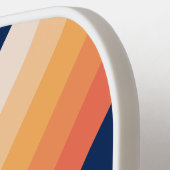 Ocean Sun Fall Stripes with Name ピックルボールラケット (左詳細)