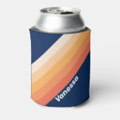 Ocean Sun Fall Stripes with Name 缶クーラー (缶裏面)