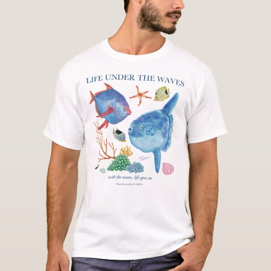 Ocean Sunfish and More | Ocean Life Tシャツ (正面)