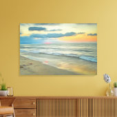 Ocean Sunset 0735 Art Canvas Print キャンバスプリント (インサイチュ (リビング))