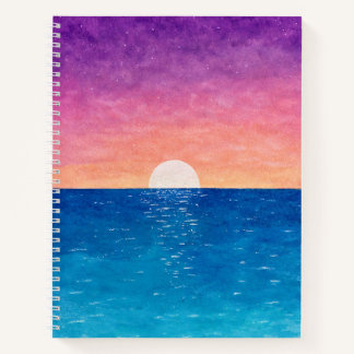 Ocean Sunset Design Notebook ノートブック