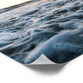 Ocean sunset in Southern California poster print ポスター (角)