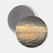 Ocean Sunset Reflection Photography -Beautiful Sea マグネット (正面/裏面)