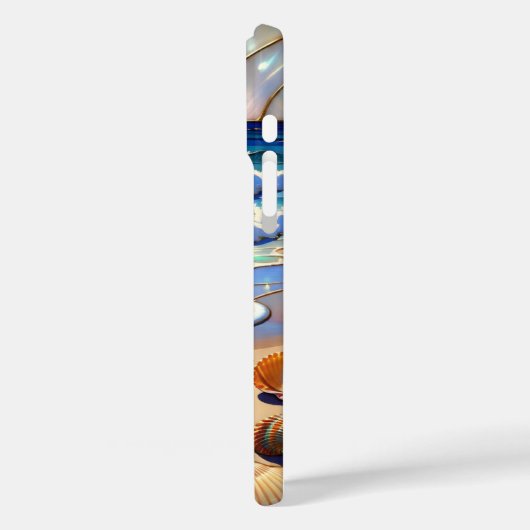 Ocean Sunset Seashell iPhone Case Coastal Art Case-Mate iPhoneケース (裏面 / 左)