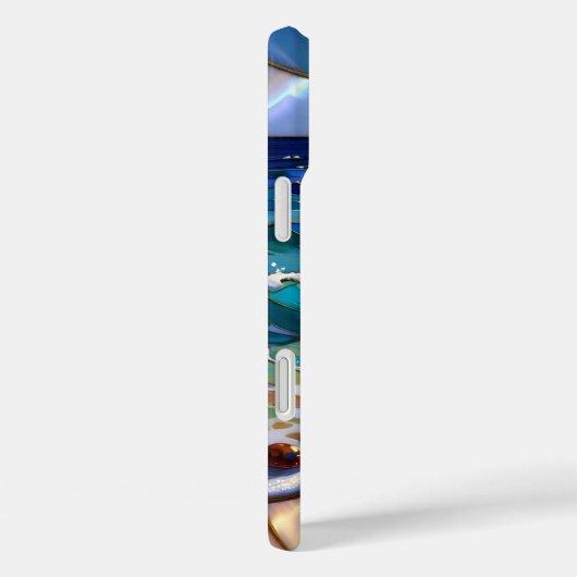 Ocean Sunset Seashell iPhone Case Coastal Art Case-Mate iPhoneケース (裏面 / 右)