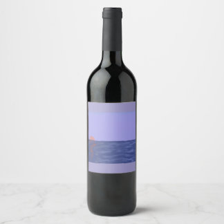 Ocean Sunset Wine Label ワインラベル