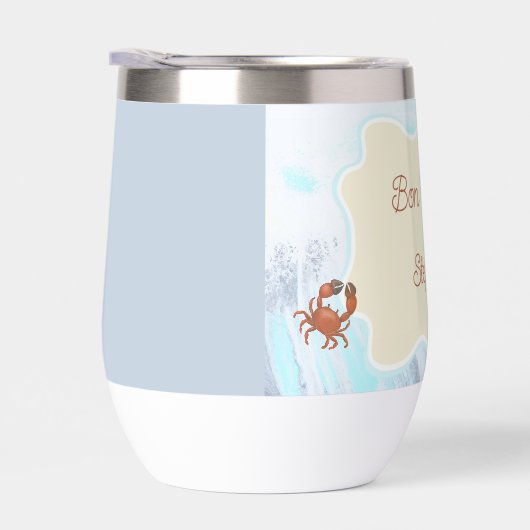 Ocean Theme Bon Voyage Personalized with Name (右面)