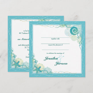Ocean Theme Wedding invitation 招待状