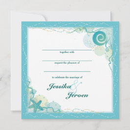 Ocean Theme Wedding invitation 招待状