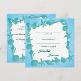 Ocean Theme Wedding invitation 招待状