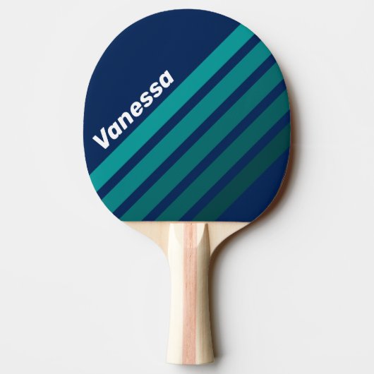 Ocean Tide Angled Striping with Name 卓球ラケット (裏面)