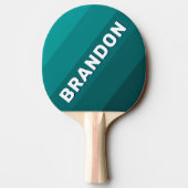 Ocean Tide Bold Stripes with Name 卓球ラケット (裏面)