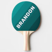 Ocean Tide Bold Stripes with Name 卓球ラケット (正面)