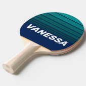 Ocean Tide Horizon Striping with Name 卓球ラケット (正面アングル)