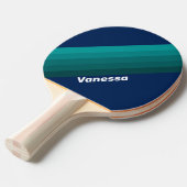 Ocean Tide Stripes with Name 卓球ラケット (正面アングル)
