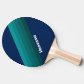 Ocean Tide Stripes with Name 卓球ラケット (横)