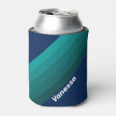 Ocean Tide Stripes with Name 缶クーラー (缶正面)