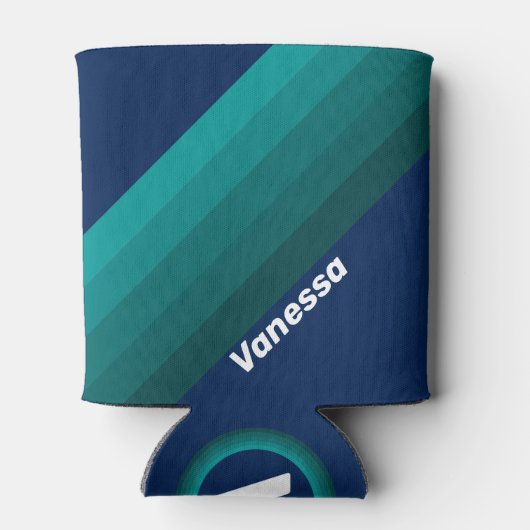 Ocean Tide Stripes with Name 缶クーラー (裏面)